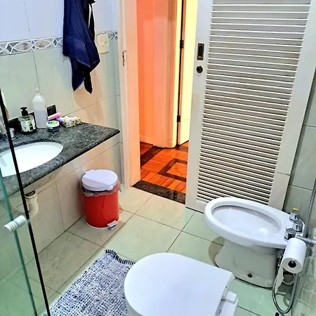 Quarto Com Anfitria Em Copa Río de Janeiro Exterior foto