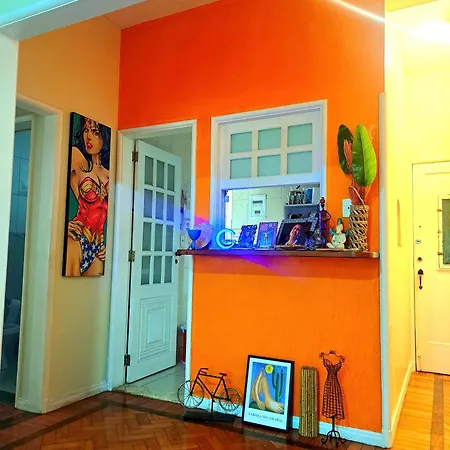 Quarto Com Anfitria Em Copa Río de Janeiro Exterior foto